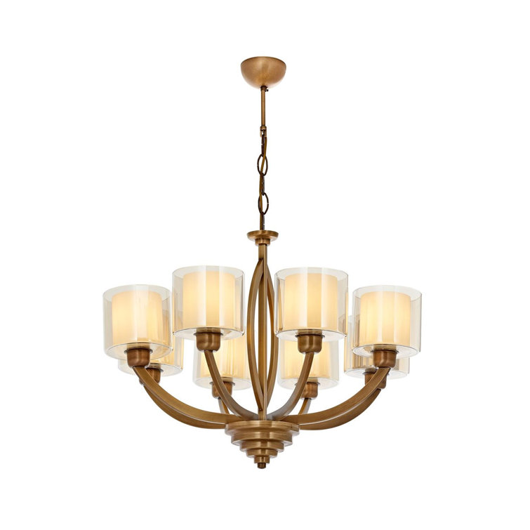 Mercer41 Demps 8 Light Shaded Chandelier Wayfair Co Uk